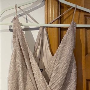 Express champagne dress